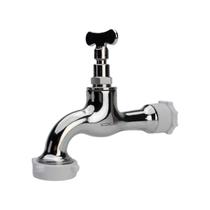 Torneira Jardim Tanque Quintal Cromada 100 Metal Meia Polegada x três Quartos de Polegada