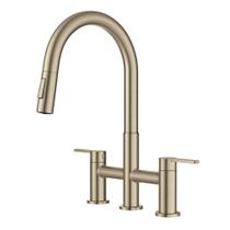Torneira Kraus Oletto Bridge com ducha retrátil bronze 40 cm Torneira Kraus Oletto Bridge com ducha retrátil bronze 40 cm