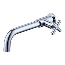 Torneira Lavabo Banheiro Lavatório de Parede Cromada Luxo 1/4v Metal Premium