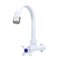Torneira Lavabo Cozinha Branca Plástico ABS 1/4 Gold Sand