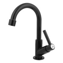 Torneira Lavatório Bancada Banheiro Pia Cuba ABS Alta Preta