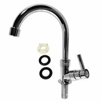 Torneira Lavatorio Banheiro ABS 1/4 Volta Cromada Sowshop 1198 C72 Plateado