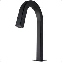 Torneira Lavatório Banheiro Bica Alta Mesa Metal Preto Fosco