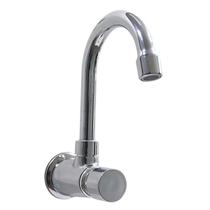 Torneira Lavatório Banheiro Fechamento Automático Bica Móvel Metal Cromado