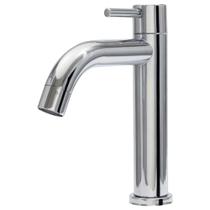 Torneira Lavatório Banheiro Lavabo Cuba Pia Alta 17,5cm Em 100% Metal Cromada Design Elegante 1/4 De Volta Qualidade Resistente Durável Iguatemi