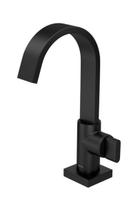 Torneira Lavatório Mesa Bica Alta Polo Black Matte Deca 1198.Bl33.Mt