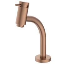 Torneira Lavatório Mesa Bica Baixa Basic Rose Gold Matte Celite