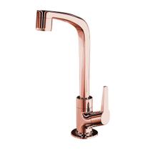 Torneira Lavatório Mesa FLATT Rose Gold 1195 F71 Lorenzett