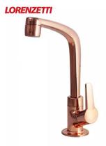 Torneira Lavatorio Mesa Lorenzetti Rose Gold