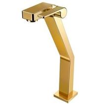 Torneira Lavatório Nova Stillo Ouro Escovado Mesa Bica Alta Docol 00820372 Torneira Lavatório Nova Stillo Ouro Escovado Mesa Bica Alta Docol 00820372