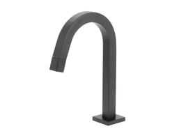 Torneira lavatório quadratta tube bica baixa 1/4 - black matte