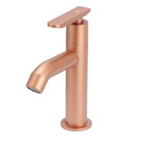 Torneira Lavatório Slim Alta Pratica Abs Rose Mesa 1/4V.