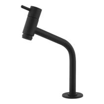 Torneira Link Bica Lavatório Baixa Preta Acabamento Fosco Luxo Preta 45 1/4 Torneira Link Bica Lavatório Baixa Preta Acabamento Fosco Luxo Preta 45 1/4