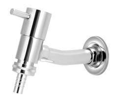 Torneira Link Tanque/jardim Reta De Parede Com Bico Metal Luxo 1/4v