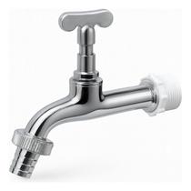 Torneira Longa 1/2" para Jardim Design Moderno Cromado e Dourado