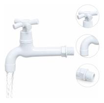 Torneira Longa Multiuso PVC com Cruzeta para Lavanderia e Tanque Torneira Longa Multiuso PVC com Cruzeta para Lavanderia e Tanque