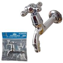 Torneira Longa Pvc Cromada ½ Polegada Pias Tanques Lavanderias Torneira Longa Pvc Cromada ½ Polegada Pias Tanques Lavanderias