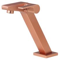 Torneira Luxo Para Banheiro Requinte Rosê Fosco