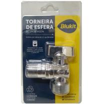 Torneira Maquina Lavar 1/4 De Volta Metal Cromado De Esfera