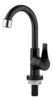 Torneira Mesa Bica Alta P/ban. Twist Preto 2966 Herc