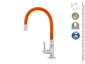 Torneira mesa emborrachada laranja - (ef)