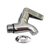 Torneira Metal Cromado Para Filtro Bebedouro De Água Industrial E Residencial Rosca 1/2" Com Canopla