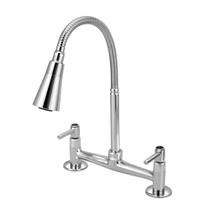 Torneira Misturador Cozinha De Mesa Gourmet Cone Duplo Jato