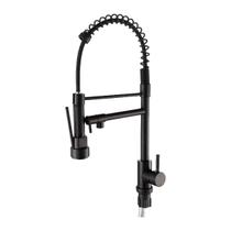 Torneira misturador cozinha flex com ducha preto qsc-d6005