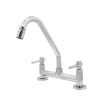 Torneira Misturador Cozinha Parede Mesa Bancada Cromado Alavanca Metal Luxo Torneira Misturador Cozinha Parede Mesa Bancada Cromado Alavanca Metal Luxo