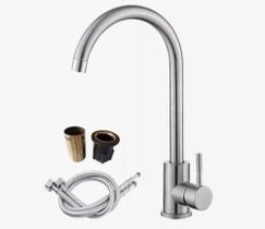 Torneira Misturador De Cozinha Mesa Metal Inox Monocomando 82817 Torneira Misturador De Cozinha Mesa Metal Inox Monocomando 82817