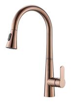 Torneira Misturador Gourmet Cozinha Rose Gold Fosco Extensível