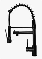 Torneira Misturador Gourmet Preto Fosco Slim Monobloco 1867