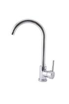 Torneira Misturador Monocomando Cozinha Em Aço Inox Escovado Bica Alta Bica Móvel 360 Pastilha Cerâmica Alta Durabilidade Design Moderno V134 Vimer