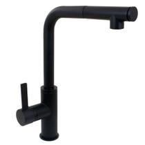 Torneira Misturador Monocomando Gourmet Preto Fosco Extensí - Griff Inox