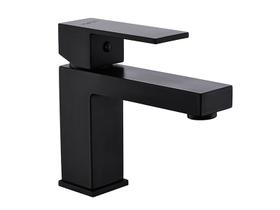 Torneira Misturador Monocomando Preto Fosco Quadrado Banheiro 1303PF