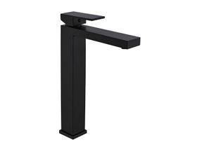 Torneira Misturador Monocomando Preto Quadrado Alto Para Banheiro 1603PF