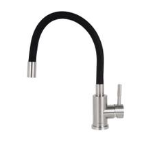 Torneira Misturador para Cozinha de Mesa Bica Alta 1/2" Luiza Aço Inox Addra