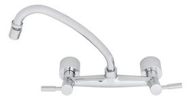 Torneira Misturador Parede Cozinha Bica Alta Cromada Delinia Torneira Misturador Parede Cozinha Bica Alta Cromada Delinia
