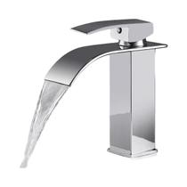 Torneira Misturadora De Banheiro Em Aço Inoxidável, Torneira De Água Quente E Fria, Bico Plano,