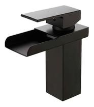 Torneira Mono Quadrada Metal Black Preta Luxo Baixo Dc6006cp Torneira Mono Quadrada Metal Black Preta Luxo Baixo Dc6006cp