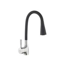 Torneira Monocomando Bancada Bica Silicone Preta - Eco Torneira Monocomando Bancada Bica Silicone Preta - Eco