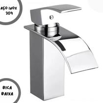 Torneira monocomando Cascata Bica Baixa Banheiro Lavabo