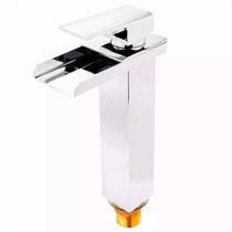 Torneira Monocomando Cascata Waterfall Calha Metal Alta Torneira Monocomando Cascata Waterfall Calha Metal Alta