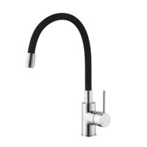 Torneira Monocomando com Bica Flexível Black/Chrome Julle - Brava Torneira Monocomando com Bica Flexível Black/Chrome Julle - Brava