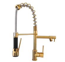 Torneira Monocomando Cozinha Gourmet com Ducha Gold - Linha Ferrara