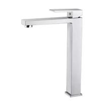 Torneira Monocomando de mesa cuba pia para Banheiro Lavatório Lavabo Bica Alta Quadrada Cromado Brilhante Metal