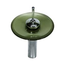 Torneira monocomando de vidro redonda alta champanhe