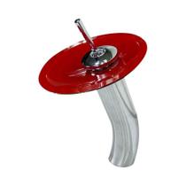 Torneira monocomando de vidro redonda alta vermelho ferrari Torneira monocomando de vidro redonda alta vermelho ferrari