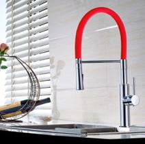 Torneira Monocomando Gourmet Luxo Linha Color Vermelha Torneira Monocomando Gourmet Luxo Linha Color Vermelha