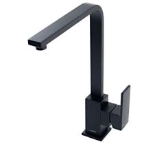 Torneira Monocomando Modaza Turim Nero, Bica Alta, Preto Torneira Monocomando Modaza Turim Nero, Bica Alta, Preto